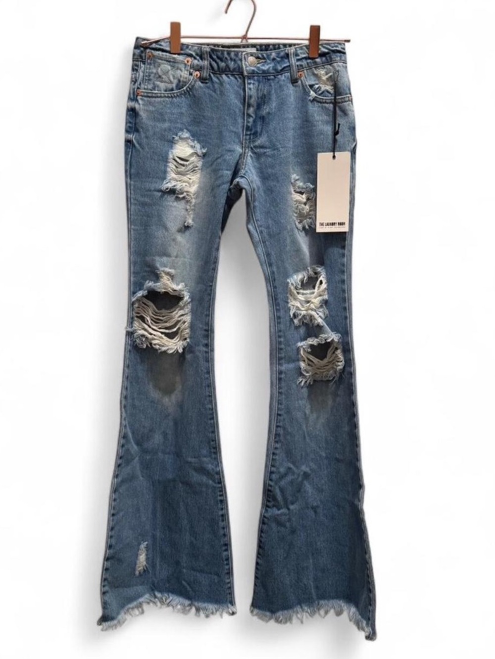 *NWT* The Laundry Room - Flared Distressed Jeans